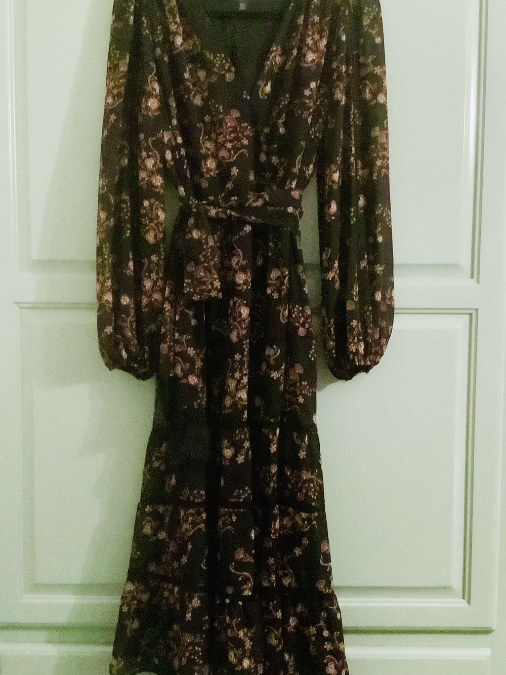Ever New Dress, Floral Print, Fringe Sash Belt - Picture 6 of 13